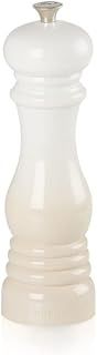 Le Creuset Classic Adjustable Salt Mill Grinder, Chip-resistant ABS Plastic, Anti-Corrosion, 40g, 21 cm, Meringue, 44002217160000