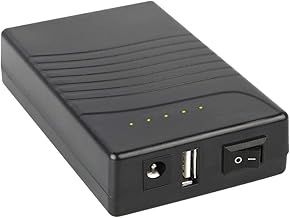 TalentCell Rechargeable 36W 12V/3000mAh Lithium Ion Battery Pack, 12V/5V Dual Output External Battery Power Bank with Charger for LED Strip, Tape Light, CCTV Camera and more, Black