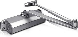 Overhead Door Closer [By XFORT] Automatic Hydraulic Operated Fire Door Closer, Heavy Duty Adjustable Door Closer for Home or Commercial Use.