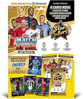 Topps Match Attax 24/25 - Update Mega Multipack #4 - Star Ballers! 41 Match Attax cards including 16 Star Baller cards and an exclusive Lamine Yamal Star Baller LE!