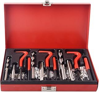 88pc Thread Repair Set Kit Helicoil M6 M8 M10 Thread Inserts Taps & Drill Bits