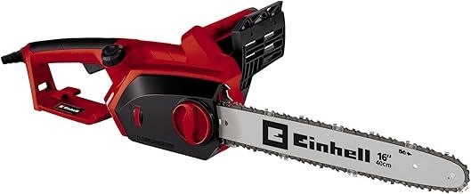 Einhell 2000W Electric Chainsaw - 16 Inch (40cm) Bar and Chain, Metal Gearing, Saw Kickback Protection, Tool-Free Tensioning - GH-EC 2040 Power Saw for Effortless Cutting of Wood, Trees and Branches