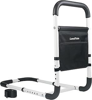 Bed Assist Rails Adjustable with Bag, Safety Bed Handle, Fall Prevention Hand Guard Grab Bar Bed Cane, Bed Rails for Elderly, Adults, Senior, Handicap, Disabled, Fit King, Queen, Full, Twin