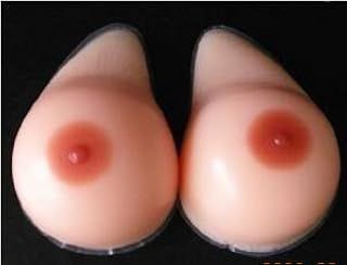 Silicone Breast Enhancer Helix Asymmetric Shape TV Fake Boob Mastectomy Prostheses (B Cup - 600g/1.3lbs)