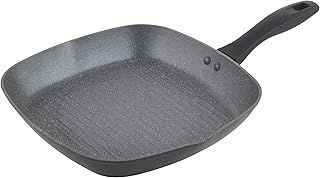 Russell Hobbs RH02813EU7 Metallic Marble Grill Pan - Non-Stick Griddle Pan, 28cm Universal Frying Pan, Grilling, Searing Pan, Induction Hob Suitable, Cook Using Little to No Oil for Healthy Meals