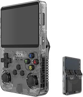R36S Retro Handheld Video Game Console,3.5Inch IPS Screen Video Player 64g TF Card 10,000+ Games Retro Handheld Game Console, With Open Source Linux System,Black