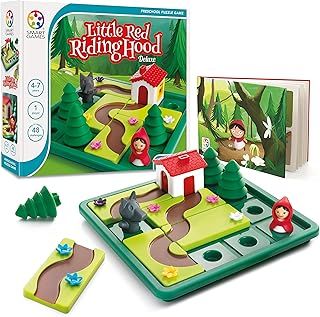 Smart Games - Little Red Riding Hood Deluxe, Puzzle Game with 48 Challenges and Picture Story Book, 4 - 7 Years