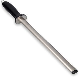 Navaris Diamond Sharpening Steel 12" (31cm) - Diamond Knife Sharpener, Honer for Kitchen Knife Sharpening, Honing Rod, Pro Edge Knife Steel, Professional Kitchen Knife Sharpener