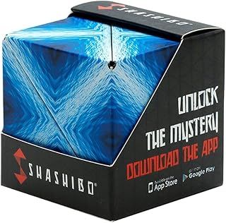 Shape Shifting Box - Award-Winning, Patented Fidget Cube w/ 36 Rare Earth Magnets - Transforms Into Over 70 Shapes (Blue Planet)