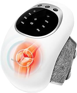 Cordless Knee Massager,Infrared Heated Knee Massager Joint Pain Relief,Portable Knee Massager with LED Screen,Rechargeable Massager for Knee Pain Relief,Knee Massager Gifts for Family and Friends