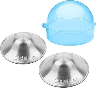 Nipple Shields for Nursing Newborn - Newborn Essentials Must Haves - Nursing Covers for Breastfeeding - Postpartum Cover - No Need Nipple Cream - 925 Silver Nursing Cups (with Blue CASE)