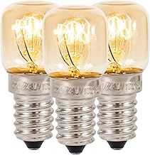Klass Home (3 Pack) Salt Lamp Bulb | Oven Bulb | Fridge Bulb | Small Screw E14 15W Bulb <300°C Dimmable Incandescent Bulbs Pygmy Bulb for Oven Light Bulb | Himalayan Salt Lamp Light Bulbs | Lava Lamp