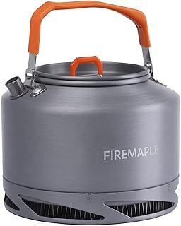Fire-Maple XT2 Tea Kettle Camping Outdoor Hiking Picnic Pot Water Boiler for Coffee | Easy to Clean Hard Anodized Aluminum and Stainless Steel Cookware Set | Tea Pot and Coffee Pot