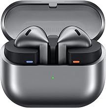 Samsung Galaxy Buds3 Silver with Galaxy AI, Wireless Earbuds, Noise Cancelling, Bluetooth, 360 Audio, Silver, 2 Year Manufacturer Extended Warranty (UK Version)