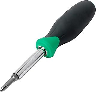 Amazon Basics 6-in-1 Multi-Bit Screwdriver/Nut Driver, Multicolor (Silver, Northern Glow, Grey)(Previously Denali brand)