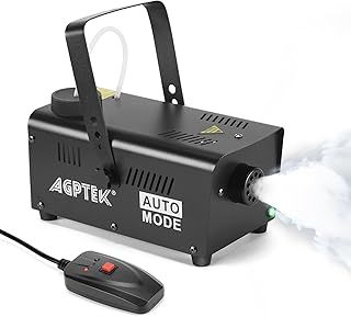 AGPTEK 500W Fog Machine, Smoke Machine with Wired Control & Automatic Spray Function, Great for Halloween, Christmas, Wedding, Parties, DJ Performance & Stage Show