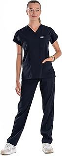 Professional Medical Uniforms & Scrubs - Soft Stretch Fabric Scrubs Uniforms Women Set - Scrub Top and Scrub Bottom