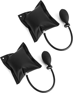 QWORK® 2 Pcs Air Wedge Pump Wedge, Inflatable Lifting Cushion for Door Window Installation and Car Repair
