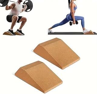 AHA Lifestyles Squat Wedge Blocks - 2 Pack - Non Slip Professional Ramp for Elevated Squats, Stretching, Calf Raise - Pushup, Weightlifting, Yoga - For Men and Women