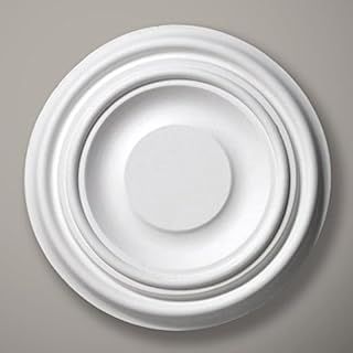 Plaster Ceiling Rose Small Plain Bullseye 240mm / 9.5" Handcrafted in Yorkshire CP02