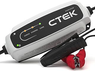 CTEK 40-106 CT5 Start/Stop, Battery Charger 12 V, Trickle Charger, Intelligent Charger, Car Battery, Charger, Battery Care with Desulphation Program and Start/Stop Technology, White/Black
