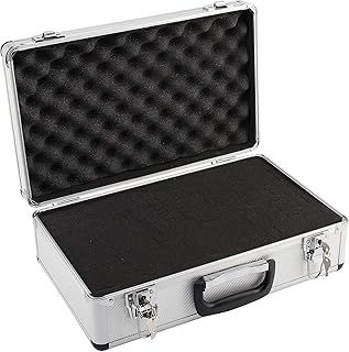 Flight Case Aluminium Foam Microphone Camera Photography Carry Lock Storage Box L400mm x W240mm x H125mm