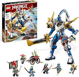 LEGO NINJAGO Jay’s Titan Mech, Large Action Figure Set, Battle Toy for Kids, Boys and Girls with 5 Minifigures & Stud-Shooting Crossbow, 2023 Playset 71785
