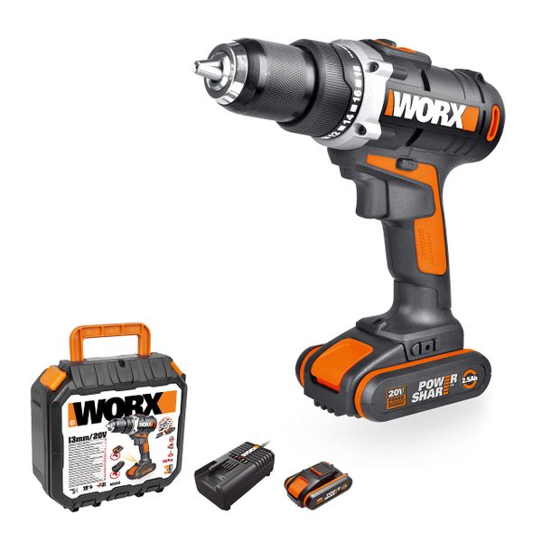 WORX 20V Cordless Drill Driver WX183.2 Electric Drill