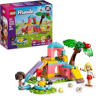 LEGO Friends Guinea Pig Playground Set, Building Toy Playset for 6 Plus Year Old Girls, Includes 2 Mini Dolls and 2 Animal Figures for Imaginative Play 42640