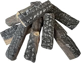 Gas logs 8pcs gas fireplace logs,simulated firewood,decorative ceramic wood fire logs,windless,for indoor and outdoor fireplaces and fire pits,Gas, Vented, Ventless, Electric, Ethanol,Gel Inserts