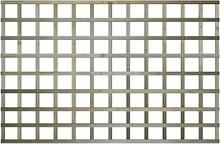 Premier Garden Standard Trellis Panels 120mm Squares Flat Design Width: 6ft (183cm) x Height: 4ft (120cm) Fence Panel Topper Wall Art Plant Growing Vine Trellis Panels