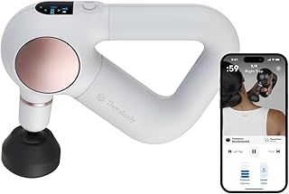Theragun Sense Percussion Massage Gun - Deep Tissue Personal Massager with Preloaded Breathwork Routines for Stress Relief, Pain Relief & Muscle Soreness in Neck, Back, Leg, Knee, and Shoulder (White)