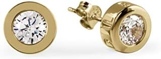 Radley London Cubic Zirconia Set Gold Stud Earrings RYJ1032