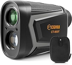 CIGMAN Golf Range Finder 800 Yards Laser Rangefinder with Slope - USB Rechargeable,6X Magnification, Flag Pole Locking Vibration, Wristband Included, Golf Accessories