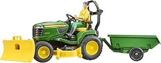 John Deere X949 Mowing Tractor with Trailer and Figure