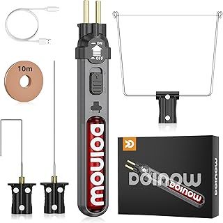 Cordless Hot Wire Foam Cutter Kit, Upgraded Hot Knife Foam Cutter, LED Light & USB-C Charging, 550℃ Foam Cutting Tool for Small Project, Styrofoam Carving, Crafting