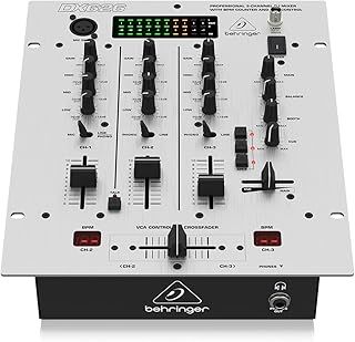 Behringer PRO MIXER DX626 Professional 3-Channel DJ Mixer with BPM Counter and VCA Control