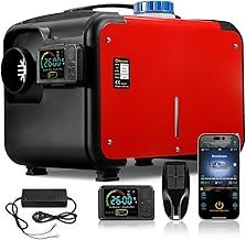 Sunster 8KW Portable ALL IN ONE Diesel Air Heater, 12V 24V 220V Diesel Parking Heater, Parking Bunk Heater with Bluetooth APP Control and LCD Monitor for Car Trucks Boat Bus RV Motor-Homes and camper
