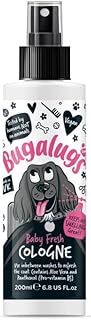 Bugalugs Dog Perfume Spray with Aloe Vera & Baby Powder Cologne great Pet Odour Eliminator Deodorant Spray for Smelly Dogs can use as Dry Shampoo