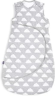Snuz Baby Sleeping Bag with Nappy Zip - For Easy Nappy Changes, Super Soft Cotton Sleeping Bags Poppers, Meets British Safety Standard, 0-6M