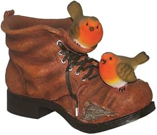 Vivid Robin Boot Planter