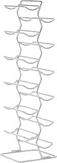 Amazon Basics Modern Style Wine Rack for 12 Bottles, Large, Chrome