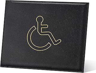 Wallet for Disabled Badge 2Pack, Mellbree Disabled Badge and Timer Holder PU Leather Disabled Badge Holder Wallet Protector, Blue Badge Timer Holder ProtectorHologram Safe Disabled Badge Holder Purple