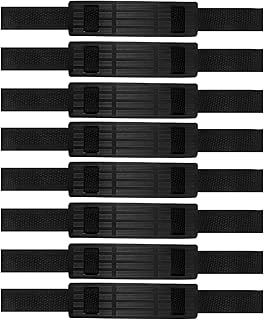 Aodaer 8 Pack Adjustable Hoverboard Straps Replacement Straps and Strap Protector Hook and Loop Kart Accessories Seat Attachment Straps Fastening Hoverboard Cable for Kart Balance Scooter