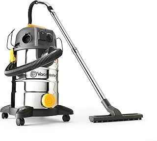Vacmaster Wet & Dry Vacuum Cleaner 30L with Push Clean Filter. 240V L Class Industrial Dust Extractor. 1400W Motor, Power Take Off & HEPA 13 Filtration. For Commercial & Professional Use