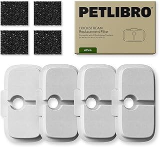 PETLIBRO Replacement Filters, for Dockstream Cat Water Fountains PLWF115, PLWF105, PLWF005, Subscribe Option Available (4-Pack)