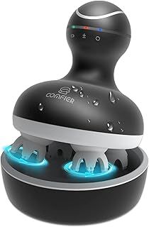 COMFIER Electric Scalp Massager, Waterproof Head Massager with Mutlti-Modes Vibration, Handheld Portable Head Scratcher for Hair Growth, Dog Cat Massager for Deep Clean and Stress Relax, Gifts