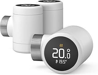 tado Smart Radiator Thermostat X – Trio Pack, Heating Control via App and Smart Speaker (Alexa, Siri, Google Assistant), Save Heating Costs, DIY Installation, Not Compatible with V3+