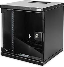 DIGITUS Network cabinet 10 inch - 6U - wall mounting - HxWxD 330x312x300mm - load capacity 30kg - useful depth 250mm - black