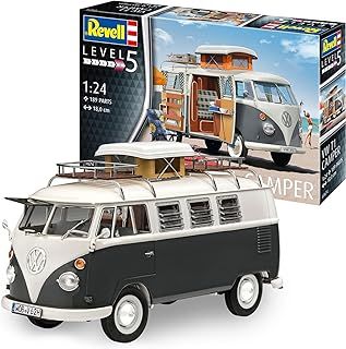 Revell 07674 VW T1 Camper 1:24 Scale Unbuilt/Unpainted Plastic Model Kit